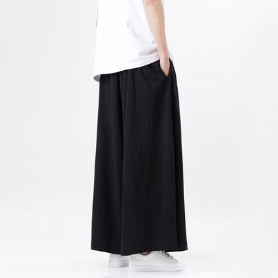 Pantalones Holgados de Algodón y Lino Talla Grande Estilo Chino para Hombre - Image 3