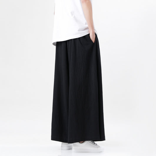 Pantalones Holgados de Algodón y Lino Talla Grande Estilo Chino para Hombre - Image 3