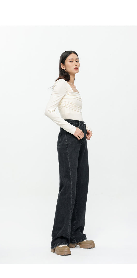 Jeans Bicolor Negro y Gris para Mujer - Estilo Versátil - Image 13