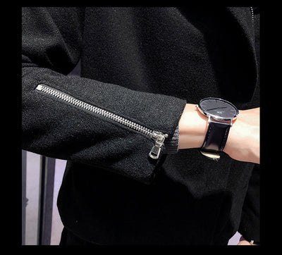 Abrigo de Lana Estilo Hong Kong para Hombre - Image 20