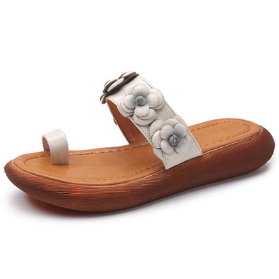 Sandalias Plataforma Mori con Flores de Cuero para Mujer - Image 6