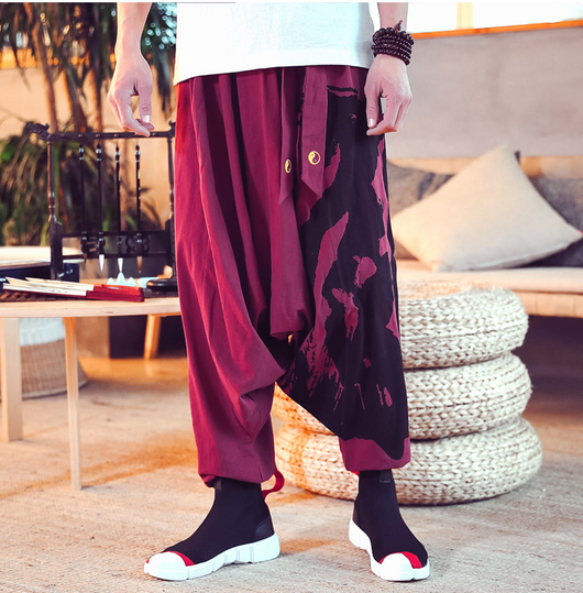 Pantalones Capri Estilo Asiático de Nueve Puntos - Image 9