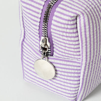 Bolsa de Cosméticos de Viaje con Rayas Bordadas - Image 23