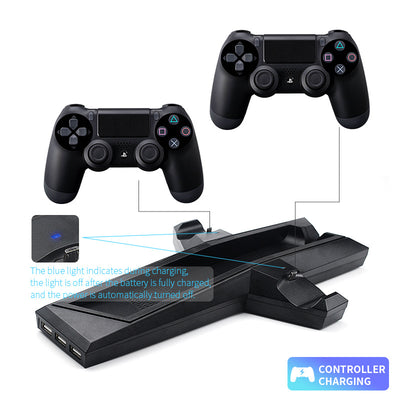 Cargador y Radiador para Control PS4 Slim con Base de Carga - Image 6
