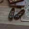 Zapatos de Cuero Calados con Velcro para Bebés