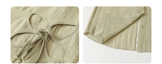 Blusa Holgada Verde Protección Solar con Espalda Calada - Image 12