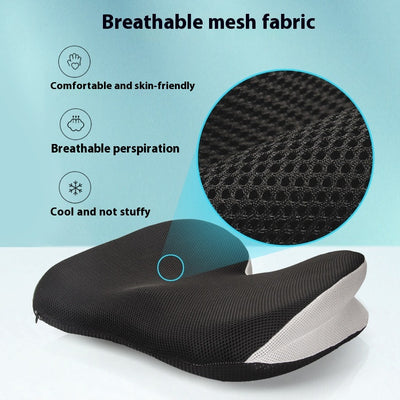 Cojín Ergonómico de Espuma Viscoelástica para Auto y Oficina - Image 4