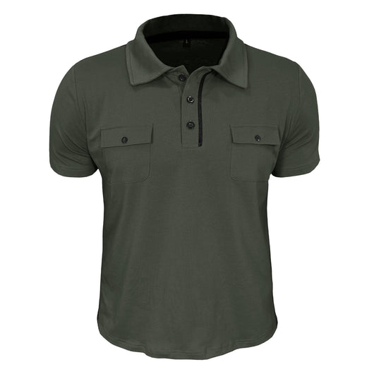 Polo Casual de Verano con Bolsillos y Botones para Hombre - Image 13