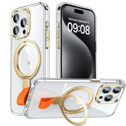 Funda Magnética Transparente con Anillo Giratorio y Soporte Ajustable - Image 17