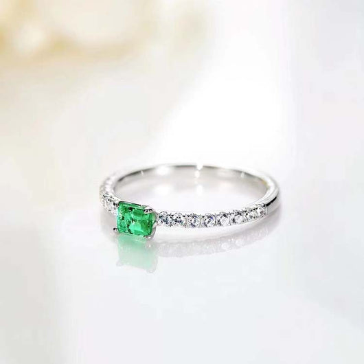 Anillo de Plata Esterlina 925 con 20 Puntos Cuadrados para Mujer - Image 22