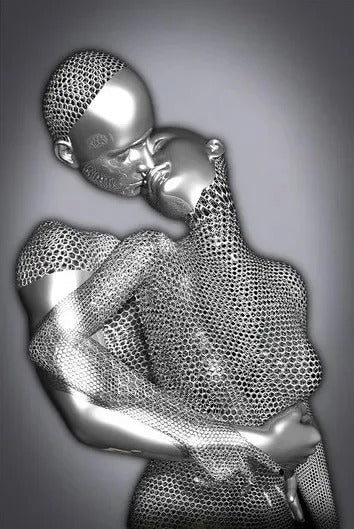 Cuadro de Arte Abstracto en Lienzo - Escultura Metálica Moderna - Image 19