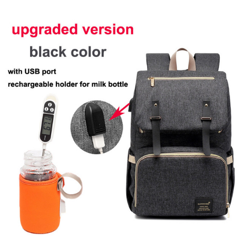 Mochila Maternal Térmica Impermeable con Carga USB y Calentador de Biberones - Image 26