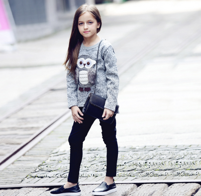 Abrigo Infantil con Forro Polar y Diseño de Búho para Otoño e Invierno - Image 3
