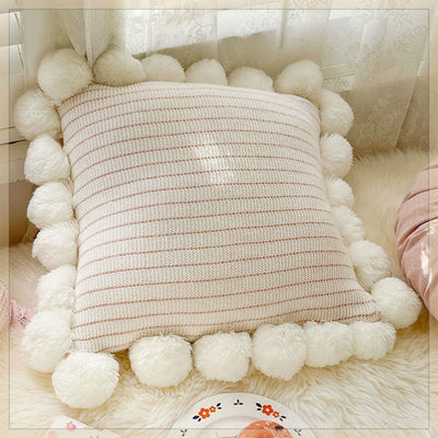 Funda de Cojín Tejido Verde Menta con Borlas - Almohada Decorativa Moderna para Sofá y Cama - Image 8