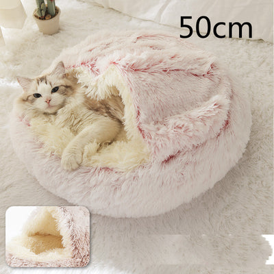 Cama 2 en 1 para Perros y Gatos - Cama Cálida de Felpa Suave Tipo Casa - Image 164