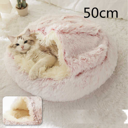 Cama 2 en 1 para Perros y Gatos - Cama Cálida de Felpa Suave Tipo Casa - Image 71
