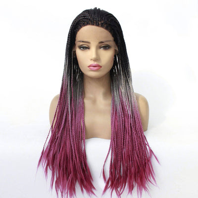 Peluca Afro Trenzada Doble Europe Lady Negro - Image 3