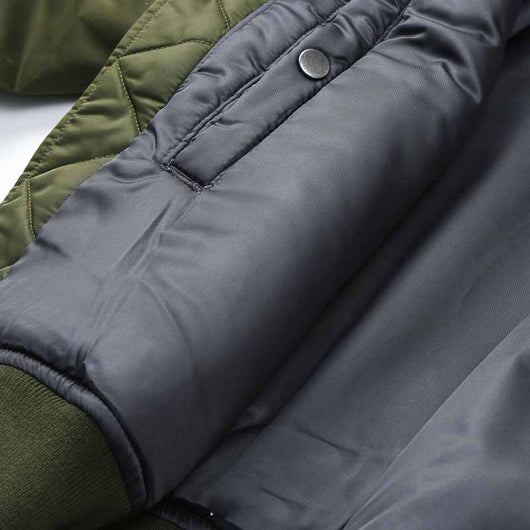 Chaqueta de Algodón con Cuello de Pelaje Grueso para Hombre - Image 10