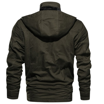 Chaqueta Térmica Militar para Hombre con Capucha - Abrigo de Invierno Grueso Mountainskin - Image 7