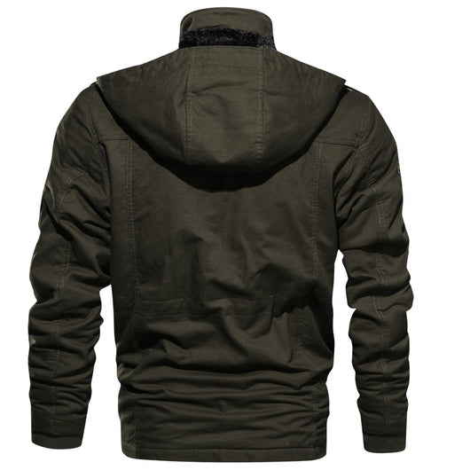 Chaqueta Térmica Militar para Hombre con Capucha - Abrigo de Invierno Grueso Mountainskin - Image 7