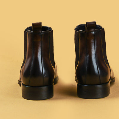 Botas de Cuero Retro para Hombre - Caña Alta Invierno Premium - Image 2