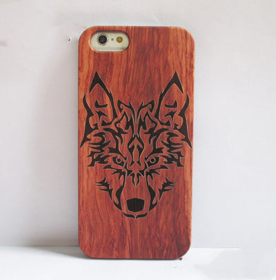 Funda para móvil con tallado en madera artesanal - Image 11