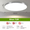 Plata 45 Cm Luz Blanca 6500K