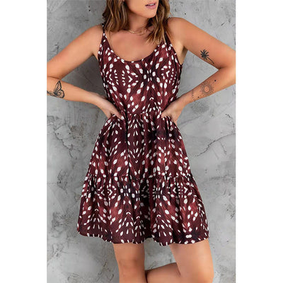 Vestido Bohemio Estampado de Tiras para el Día a Día - Image 11