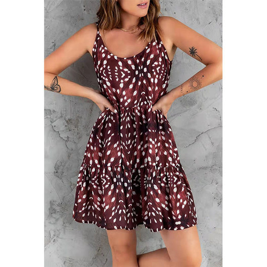 Vestido Bohemio Estampado de Tiras para el Día a Día - Image 11