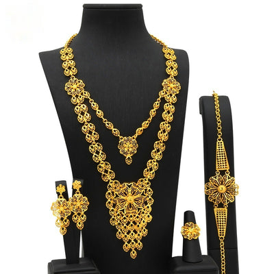 Conjunto de Joyas para Boda: Collar, Pulsera, Anillo y Aretes - Image 4