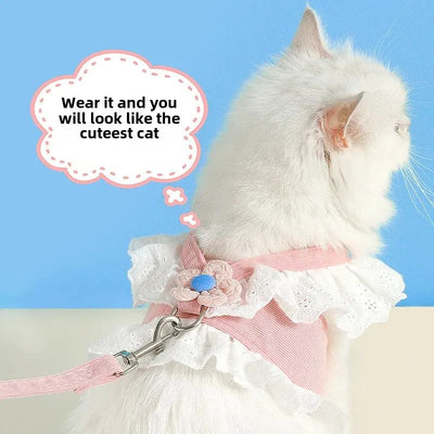 Arnés de Seguridad y Correa para Perros y Gatos - Ropa Fresca de Verano para Mascotas - Image 4