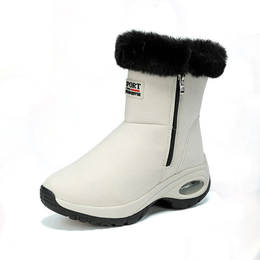 Botas Cortas de Caña Media con Suela Gruesa y Forro Cálido para Mujer - Image 3
