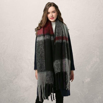Bufanda Otoño Invierno con Borlas para Mujer - Calidez y Estilo - Image 18