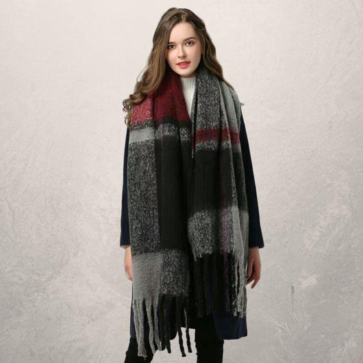 Bufanda Otoño Invierno con Borlas para Mujer - Calidez y Estilo - Image 18