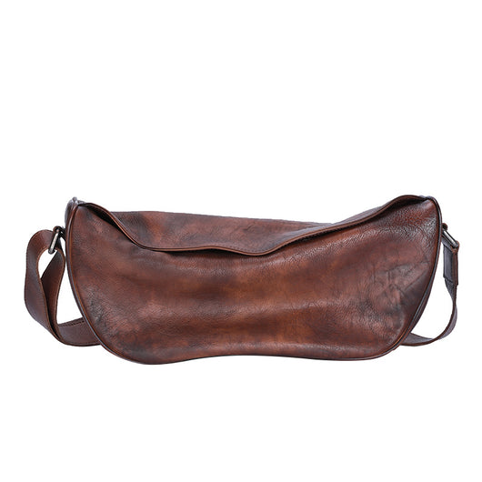 Bolsa Mensajera de Cuero Retro con Solapa - Estilo Casual - Image 6