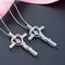 Collar Colgante Cruz Plata 925 con Circonitas para Mujer