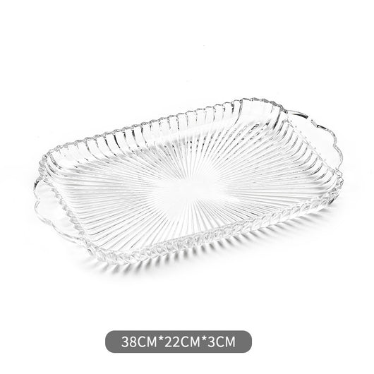 Bandeja Rectangular de Cristal Estilo Europeo - Image 9