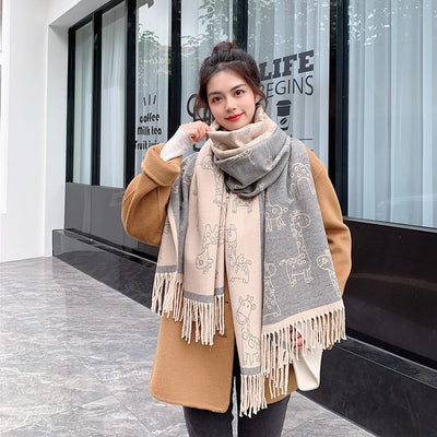 Pashmina Estampada de Protección Solar para Otoño e Invierno - Image 31