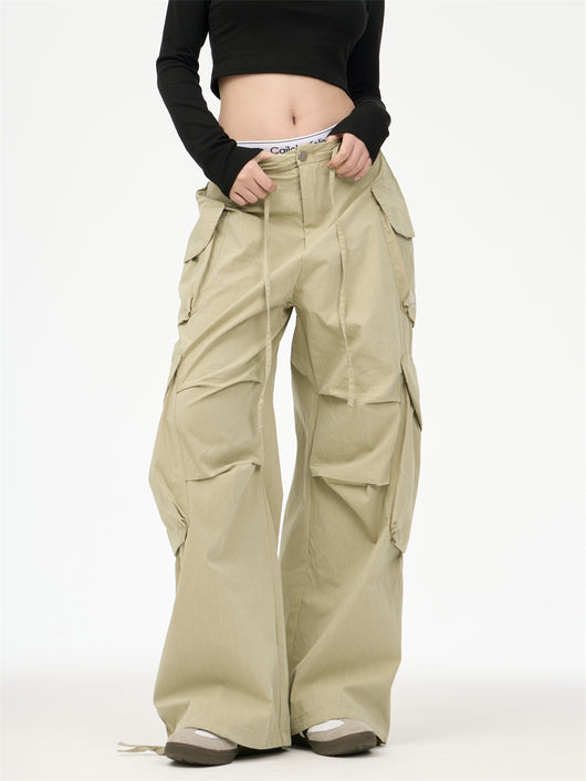 Overol Ancho Estilo Americano con Múltiples Bolsillos - Image 11