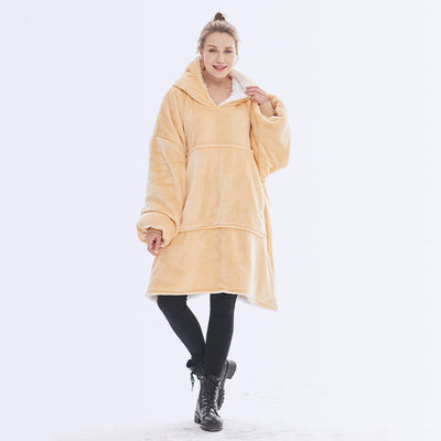 Sudadera con Capucha Mujer Doble Capa Franela Casual - Image 10