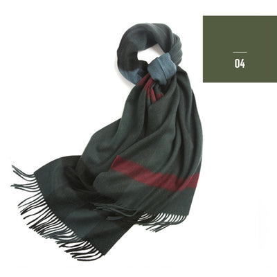 Chal de Lana Pura Cuadros Clásicos 40cm - Estilo Sofisticado - Image 11