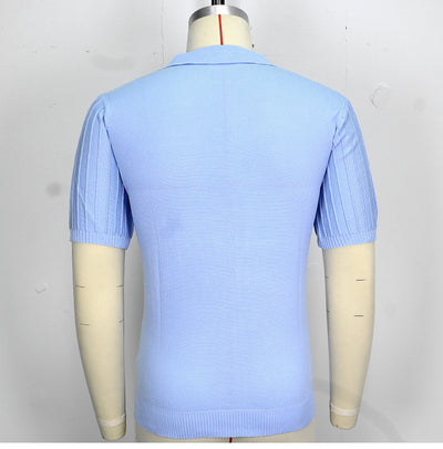 Camisa Casual Hombre Manga Corta Cuello Solapa Ajuste Relajado - Image 19