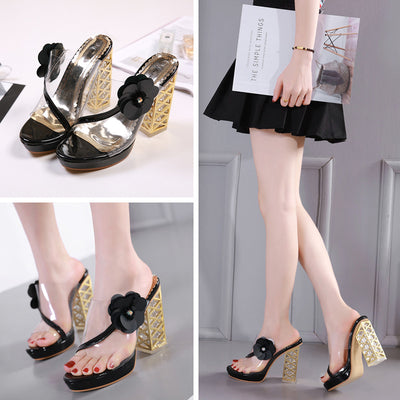 Sandalias de Tacón Alto Grueso para Mujer - Diseño Elegante Importado - Image 3