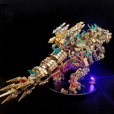 Tiranosaurio Rex Mecánico de Metal - Modelo de Ensamblaje Avanzado - Image 3