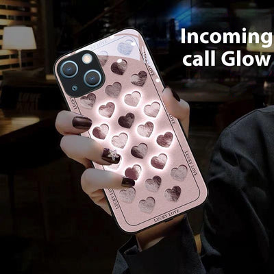 Funda de Celular con Diseño de Corazón Luminoso para Parejas - Image 2