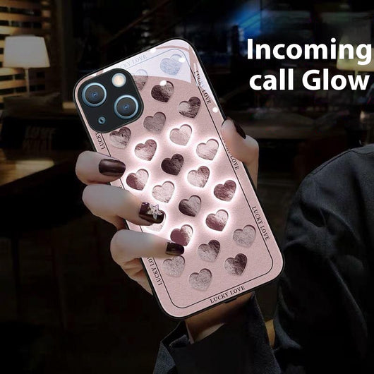 Funda de Celular con Diseño de Corazón Luminoso para Parejas - Image 2