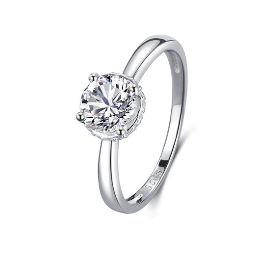 Anillo de Plata 925 con Diamantes Incrustados Clásico - Image 6