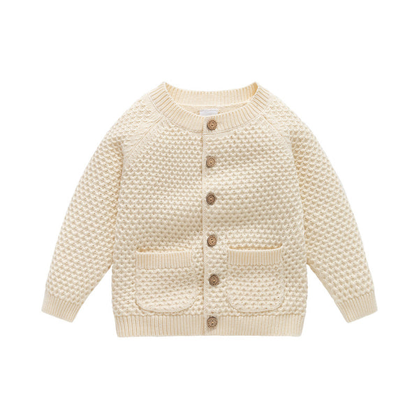 Suéter Abrigo Infantil Cuello Redondo para Otoño e Invierno - Image 4