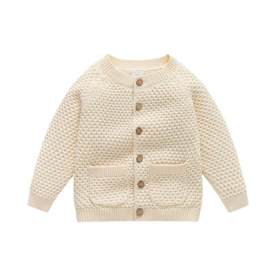 Suéter Abrigo Infantil Cuello Redondo para Otoño e Invierno - Image 4