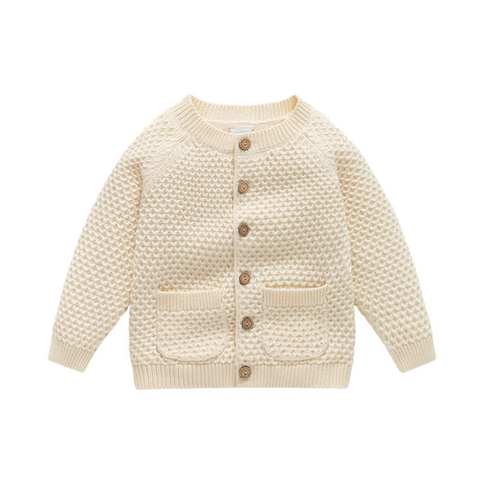Suéter Abrigo Infantil Cuello Redondo para Otoño e Invierno - Image 4